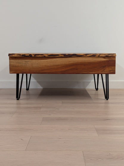 Live Edge Lift-Up Coffee Table