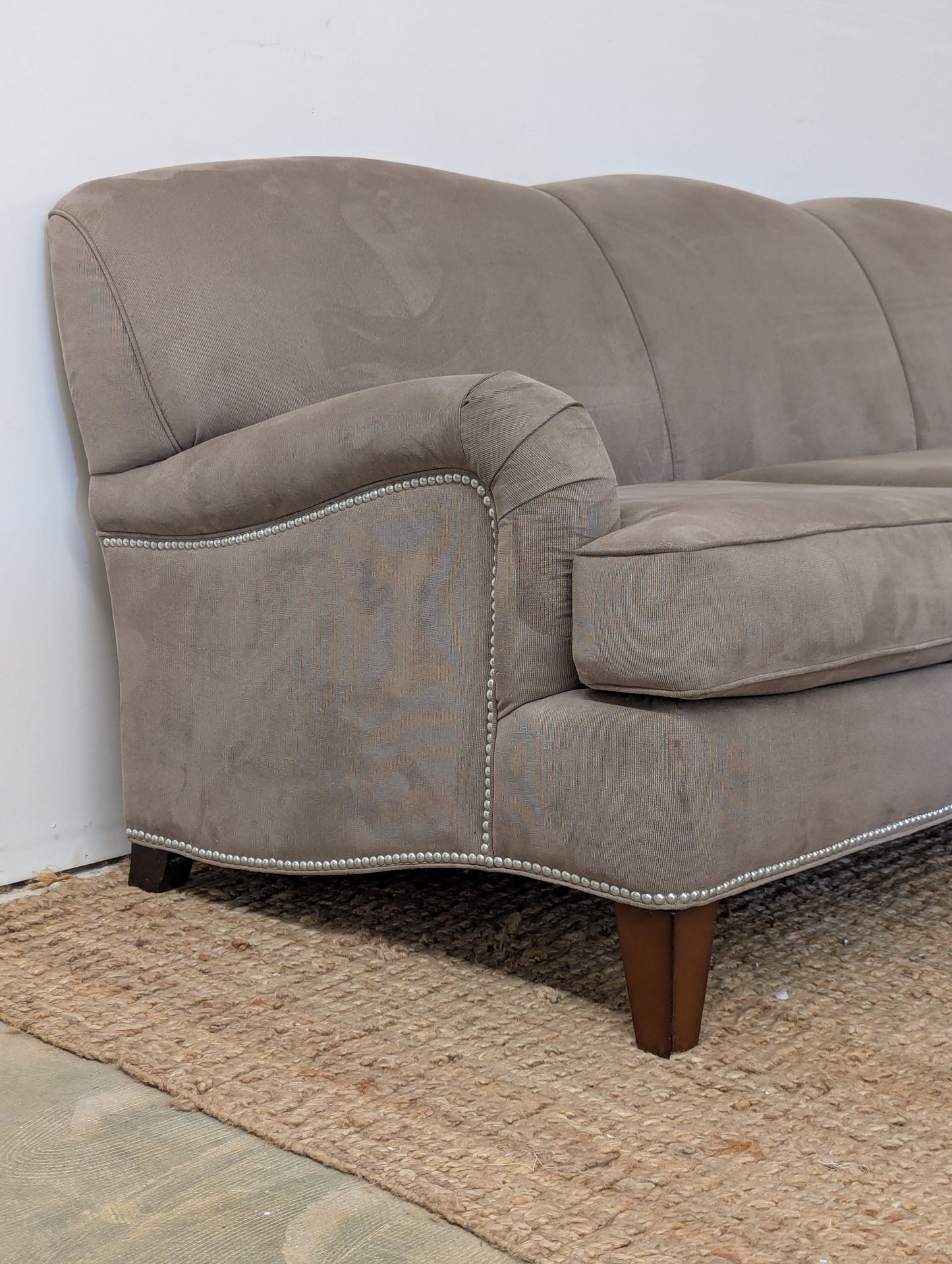 Brown Upholstered Sofa