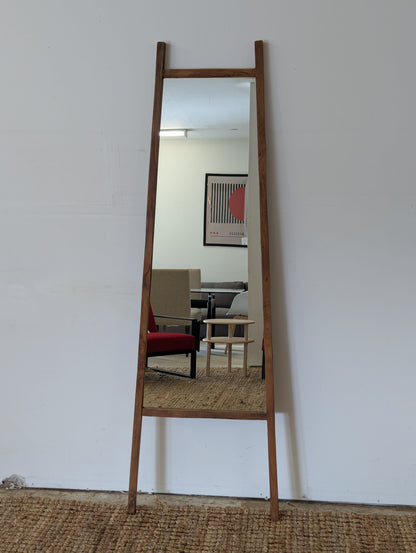 A Frame Teak Wood Mirror