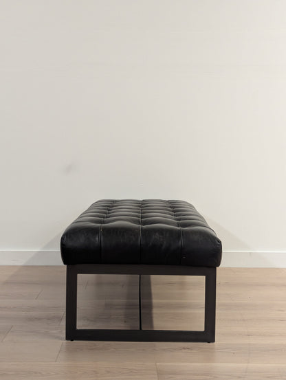 Moe's Wyatt Leather Bench