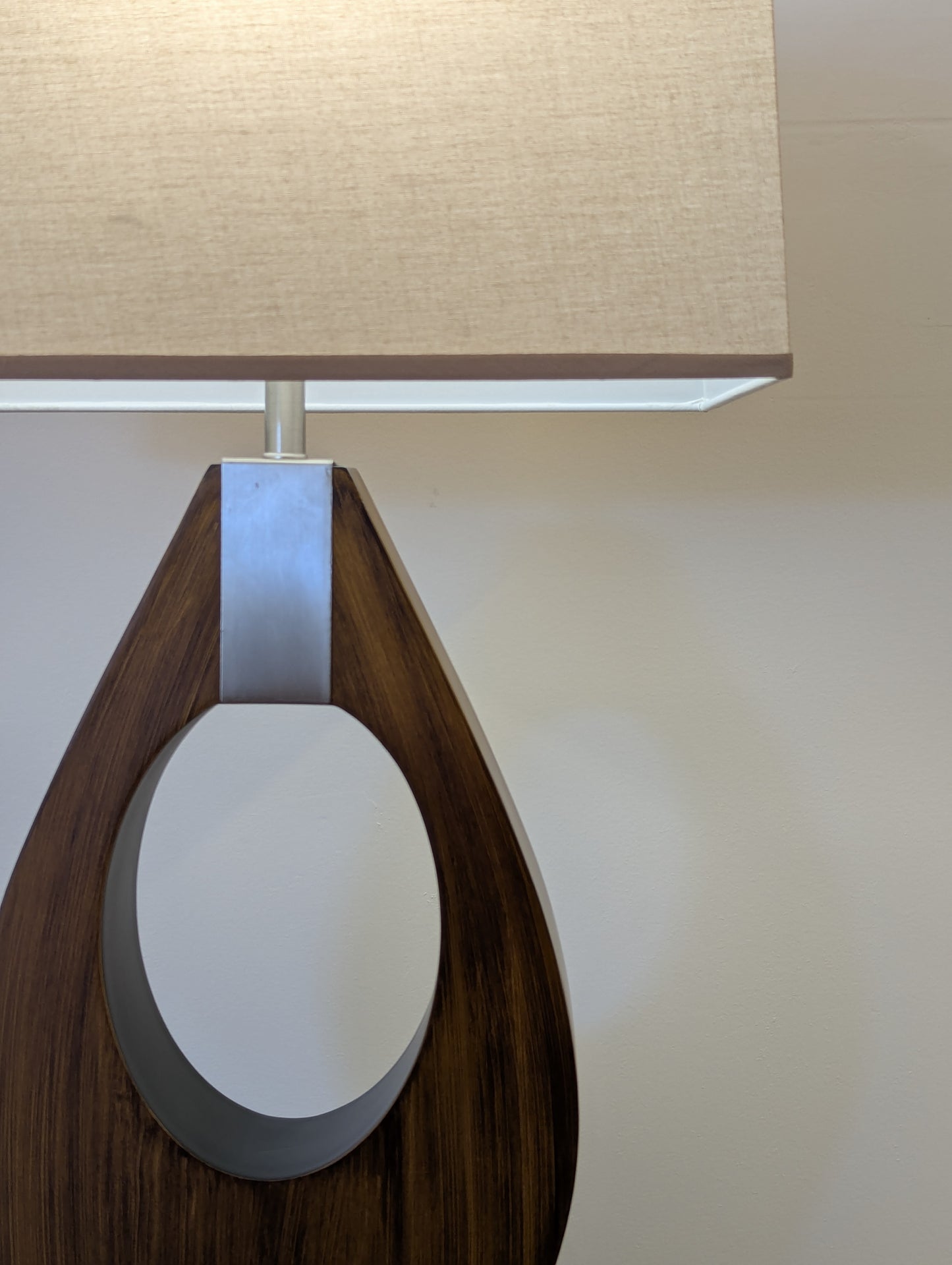 Nova of California Pearson Pecan Wood Lamp