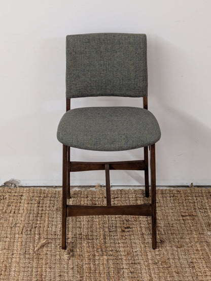 Article Nosh Counter Stool - Walnut and Hemock Green