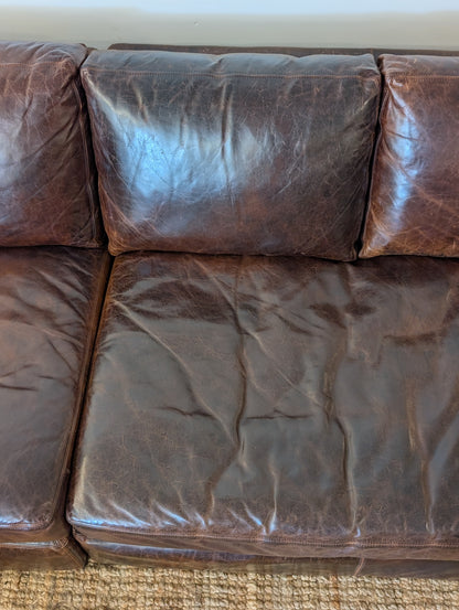 Restoration Hardware Maxwell Leather Sectional