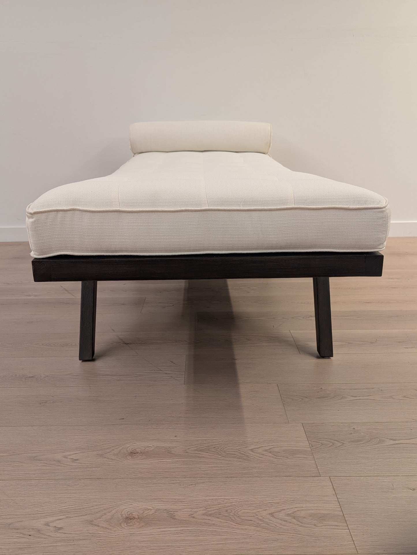 White Linen Chaise Lounge