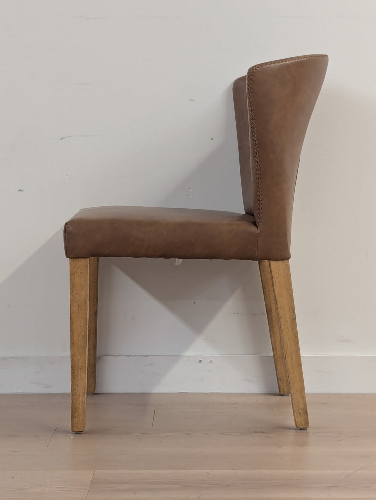 Muse & Merchant Fable Brown Faux Leather Dining Chairs (Set of 2)