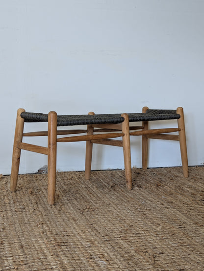 Rattan Wood Bench