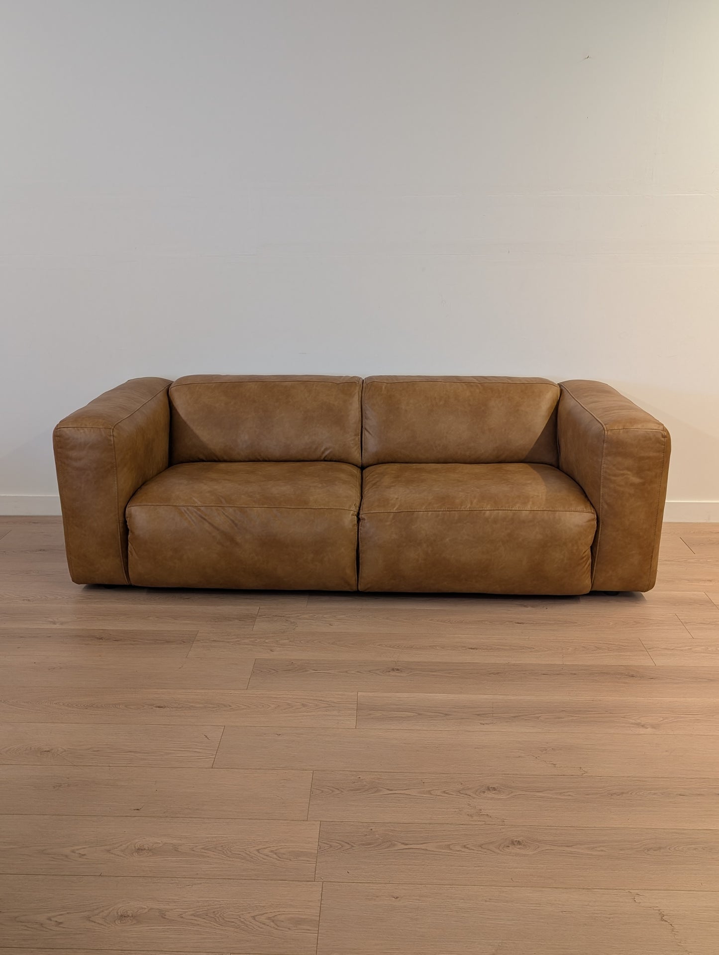 Cigar Leather Style Sofa
