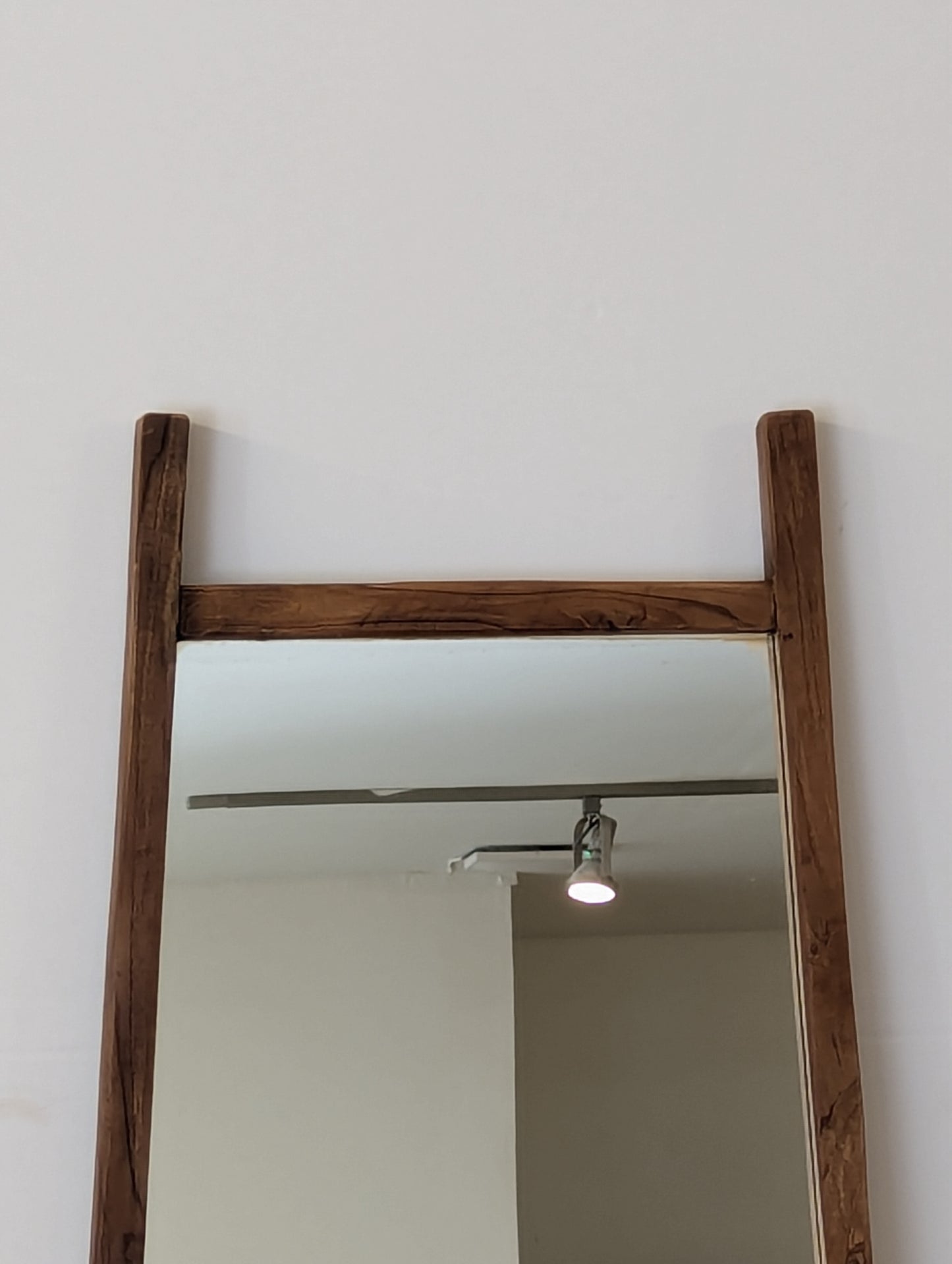 A Frame Teak Wood Mirror