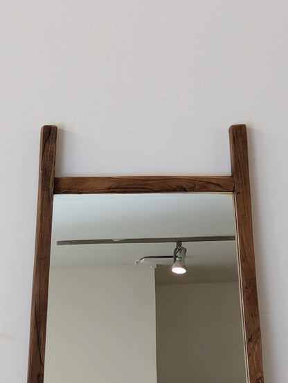 A Frame Teak Wood Mirror