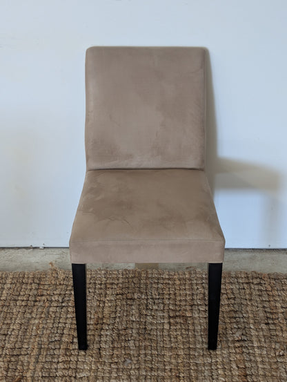 Crate and Barrel Pullman Suede Chair