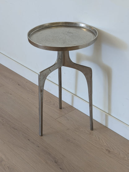 Muse & Merchant Bari Nickel Side Table