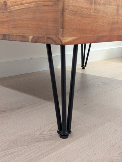 Live Edge Lift-Up Coffee Table