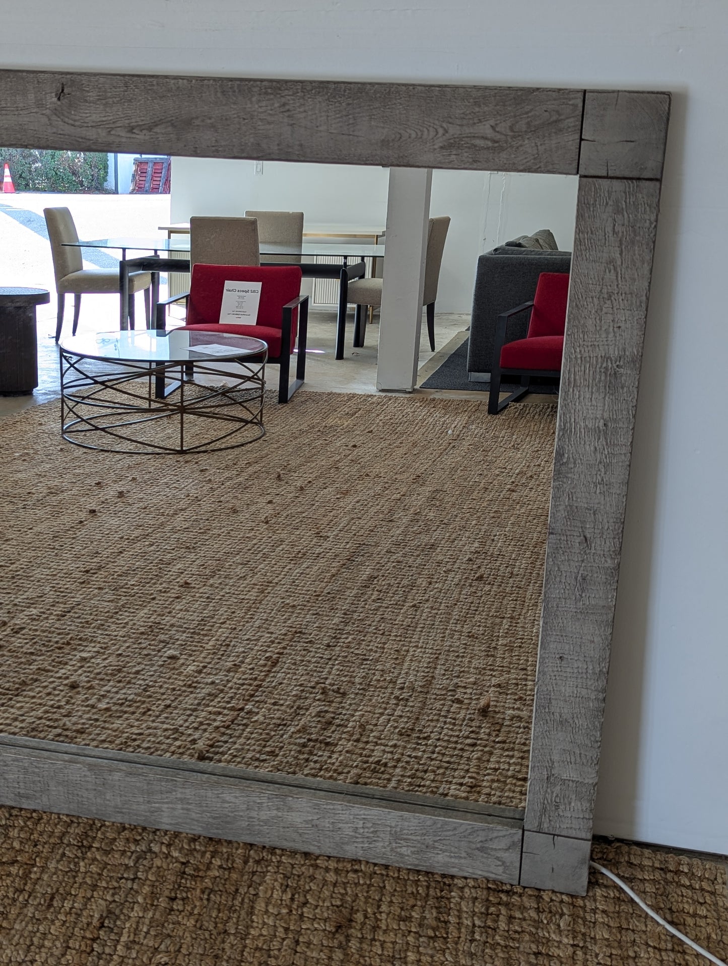 RH Russian Reclaimed Oak Mirror 55X96 Grey