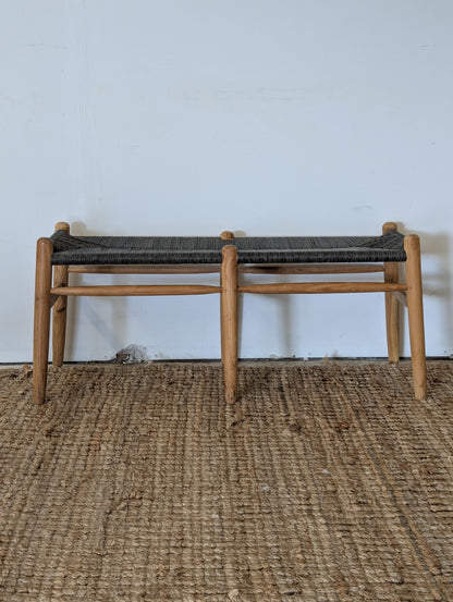 Rattan Wood Bench