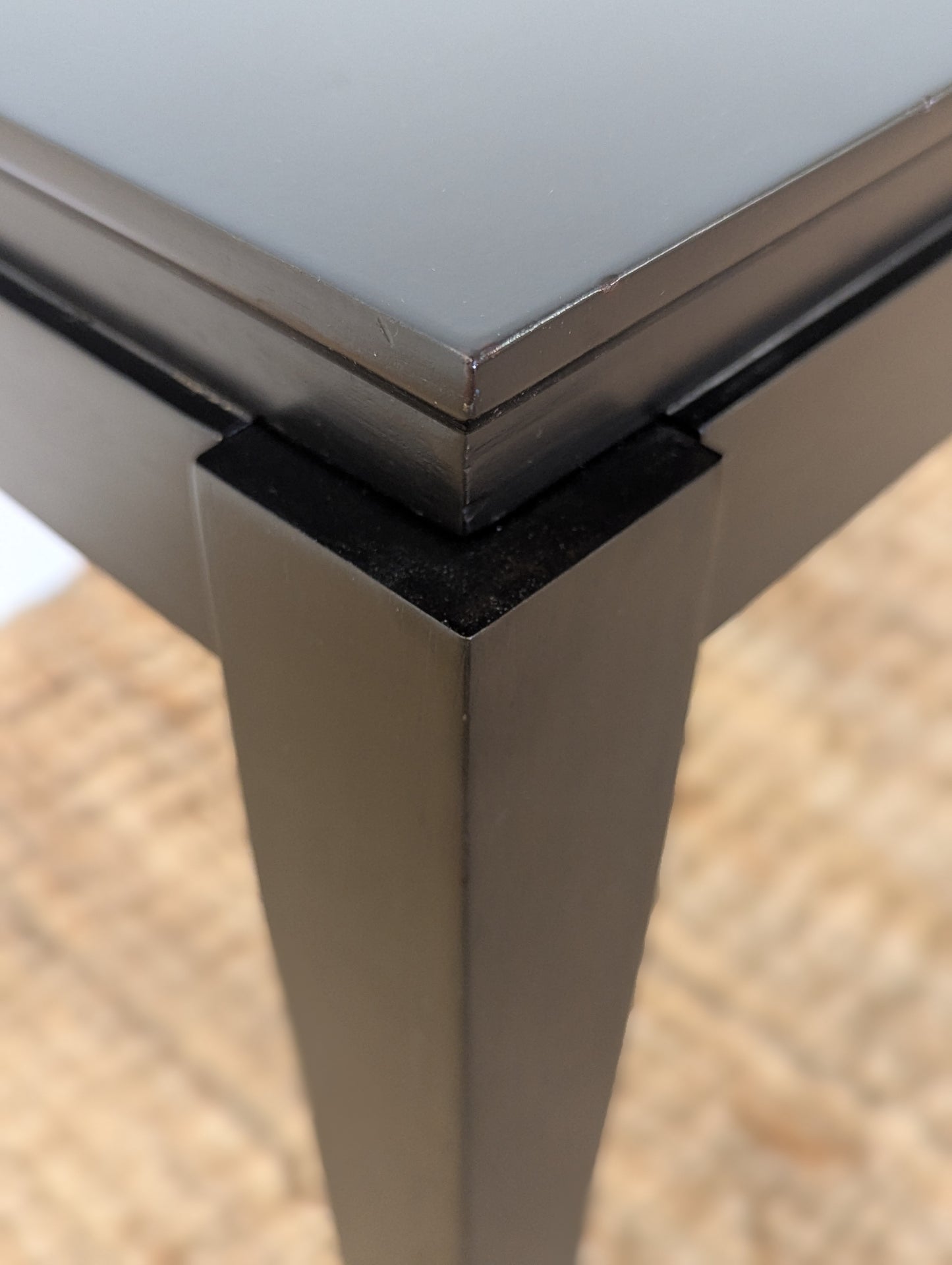 Black Wood Side Table