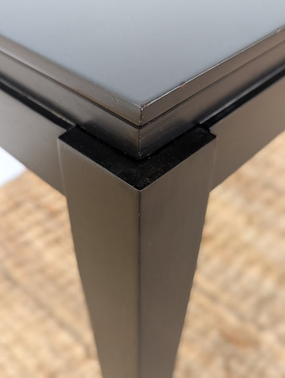 Black Wood Side Table