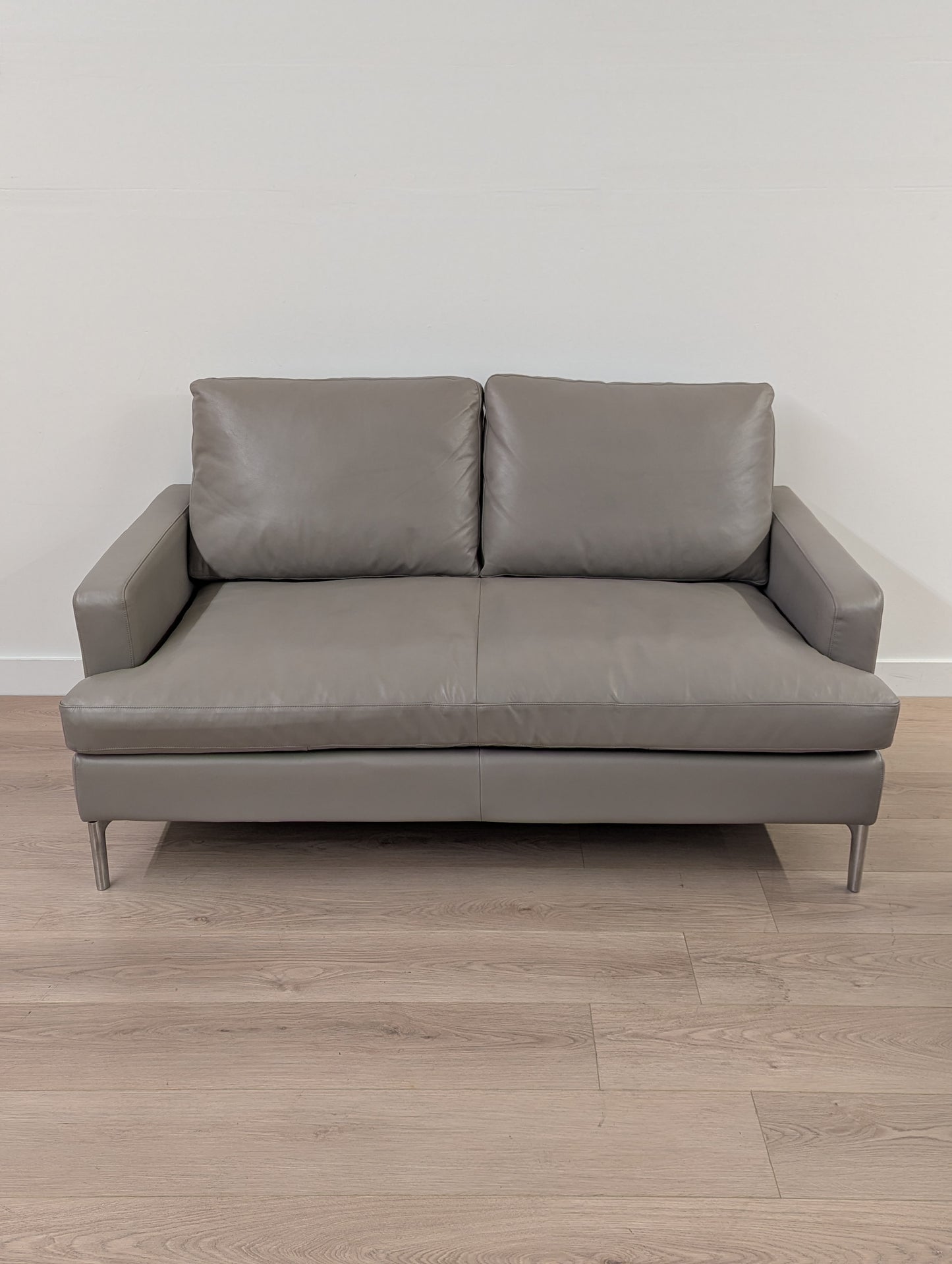 EQ3 Eve Leather Loveseat