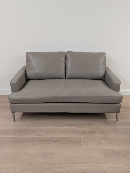 EQ3 Eve Leather Loveseat