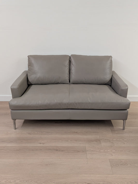 EQ3 Eve Leather Loveseat