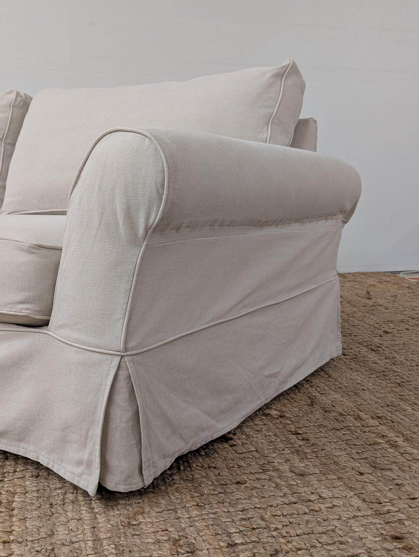 Pottery Barn Comfort Roll Arm Slipcovered Sofa