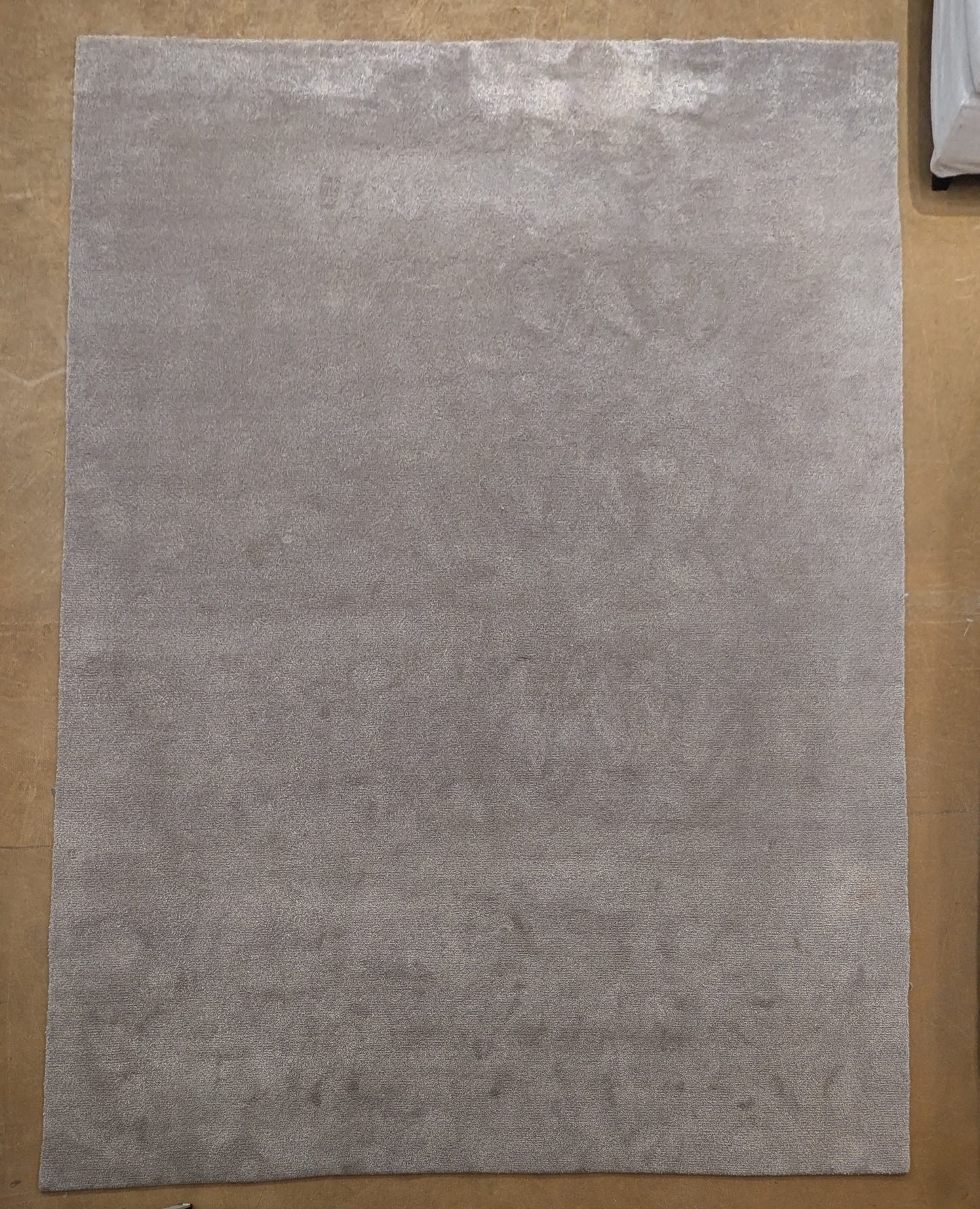 East India Carpets Pearl Plain Handknotted 9'/12' Silver Rug