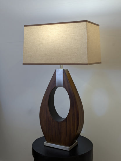 Nova of California Pearson Pecan Wood Lamp