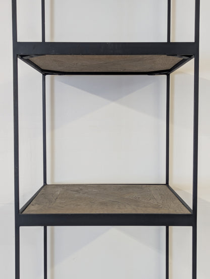 RH Reclaimed Russian Oak Parquet Bookshelf (2 Available)