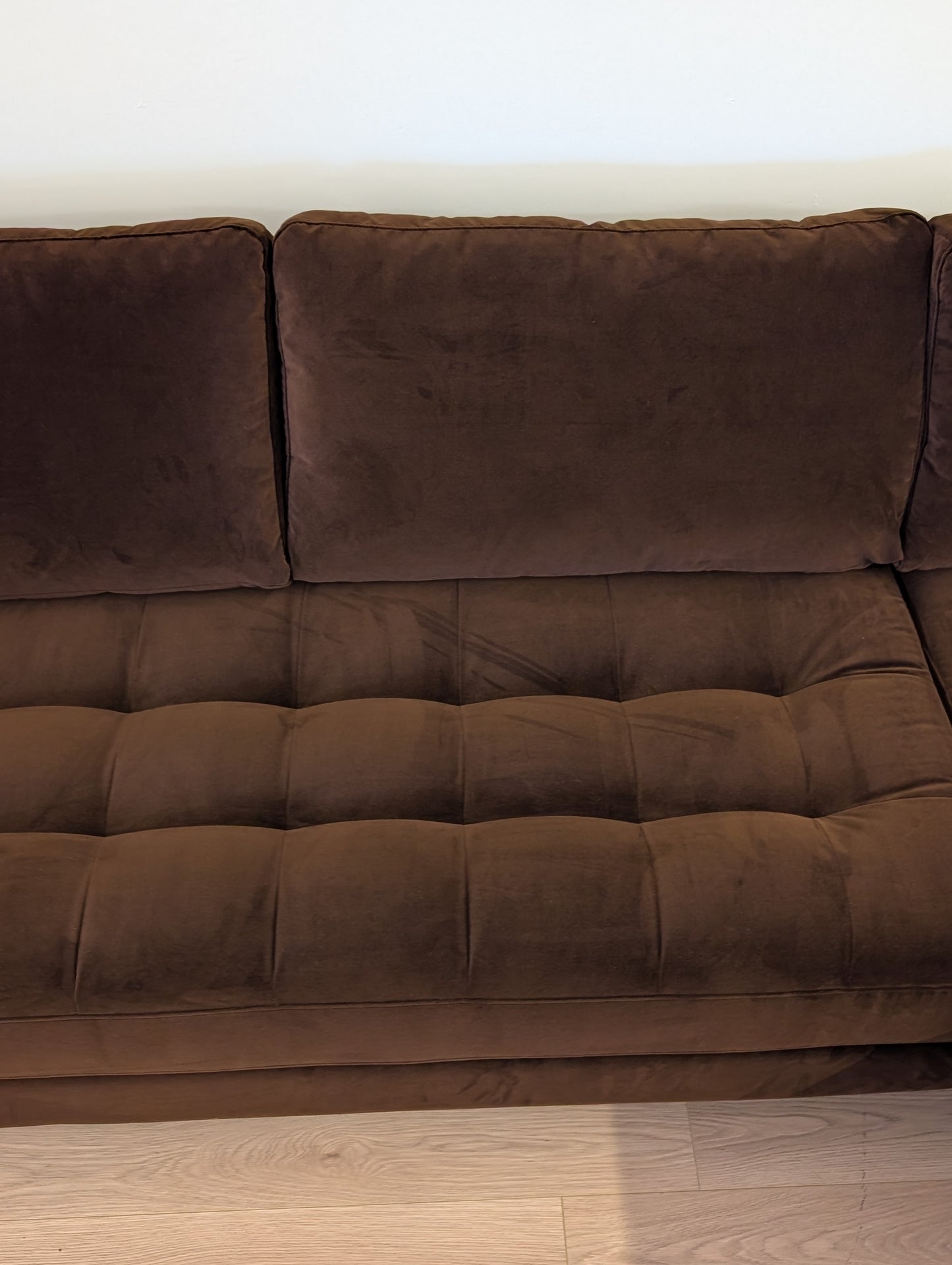 Article Sven 100" Tufted Velvet Right Sectional