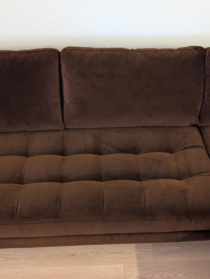 Article Sven 100" Tufted Velvet Right Sectional