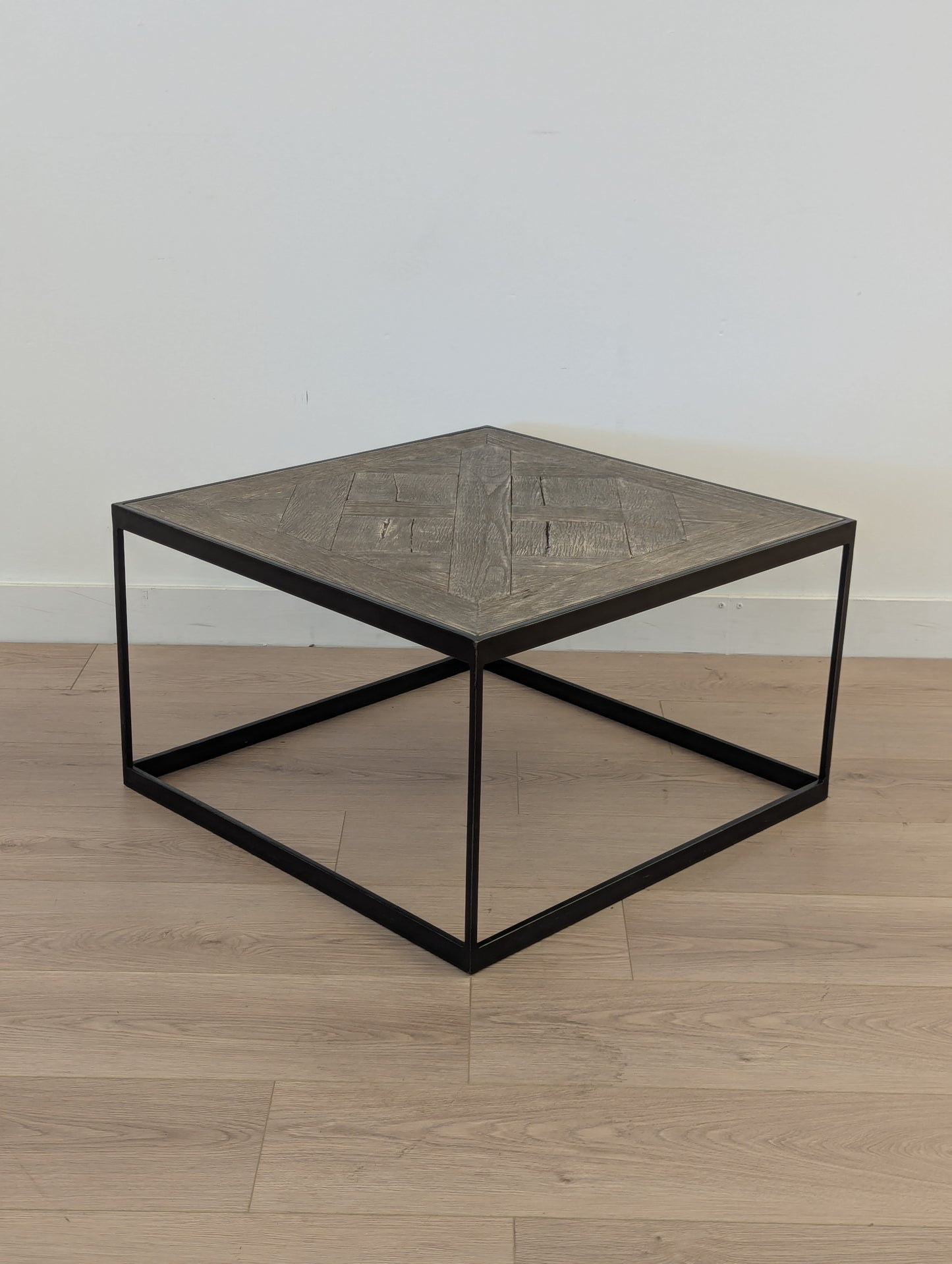 RH Reclaimed Russian Oak Parquet Coffee Table