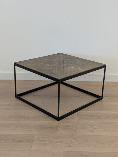 RH Reclaimed Russian Oak Parquet Coffee Table