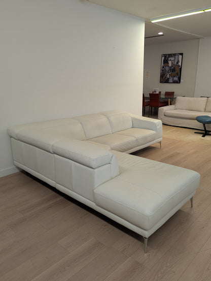 Natuzzi Italia Brooklyn Leather Sectional Sofa