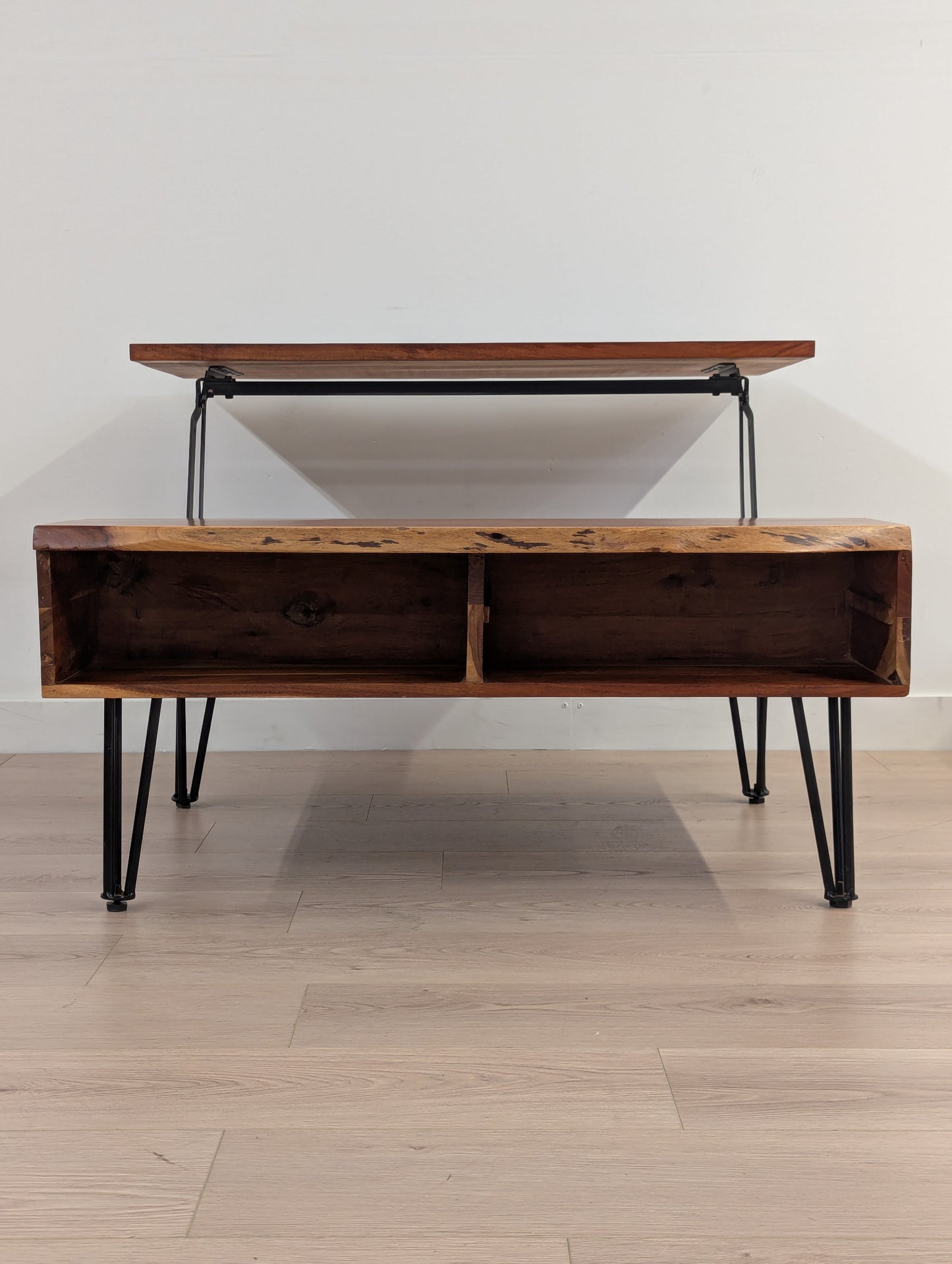Live Edge Lift-Up Coffee Table