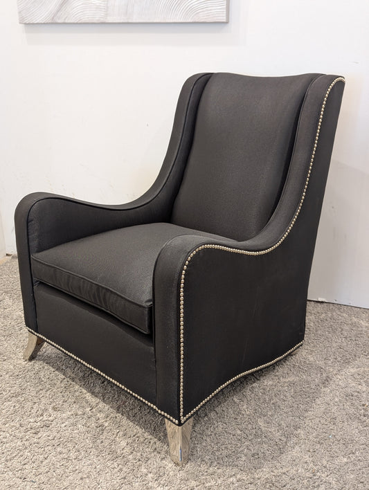 Caracole Studded Black Chair
