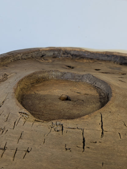 Antique Grinding Wheel Coffee Table
