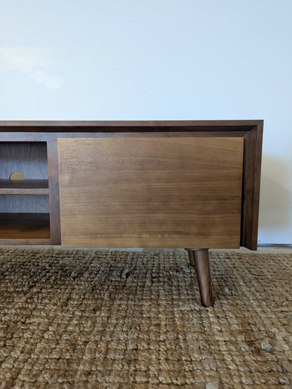 Article Seno 63" Low Media Unit - Walnut