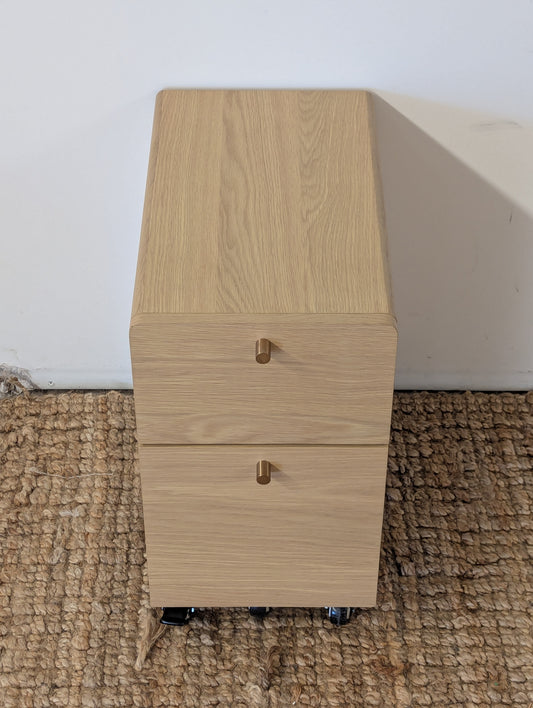 Article Krossa 12" File Cabinet - White Oak