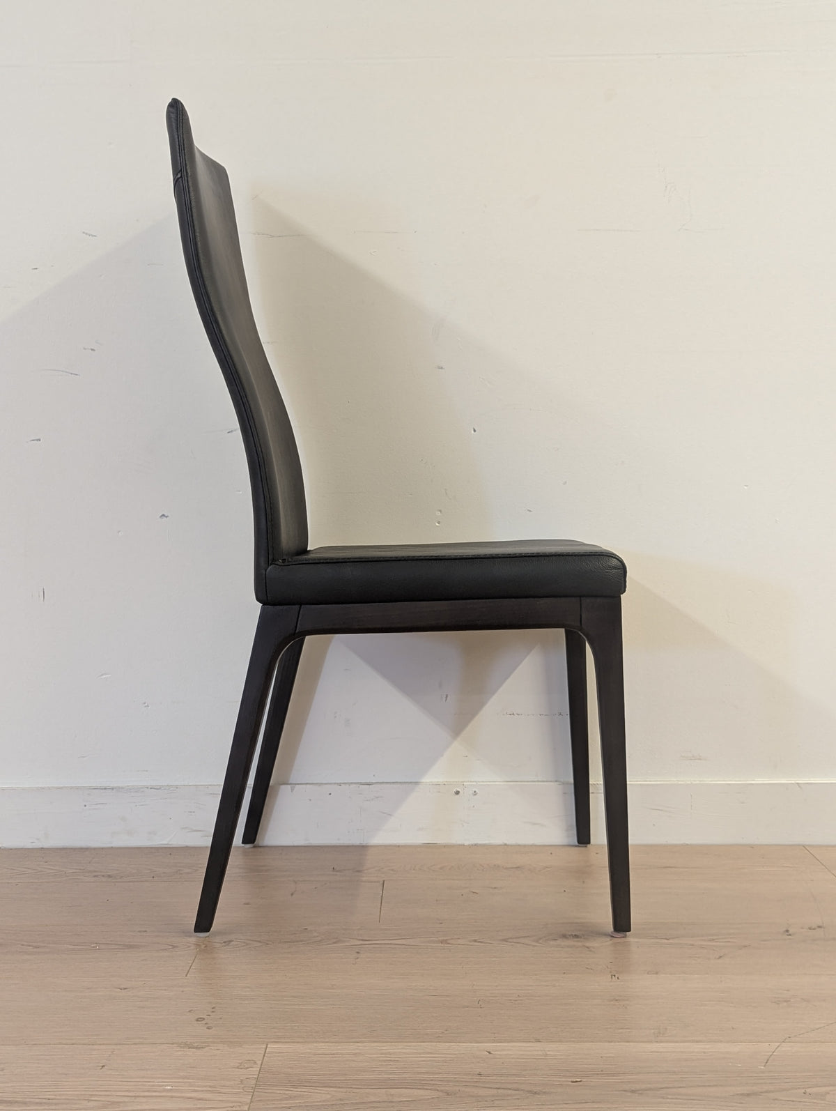 Scan Designs Leather Dining Chairs (Set of 4)