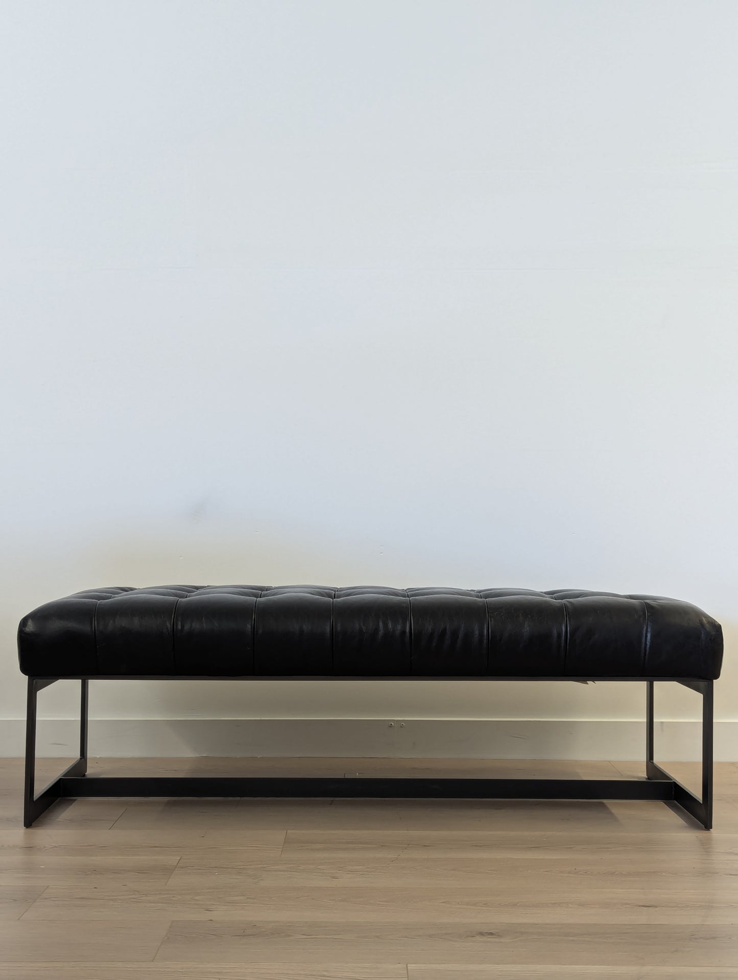 Moe's Wyatt Leather Bench