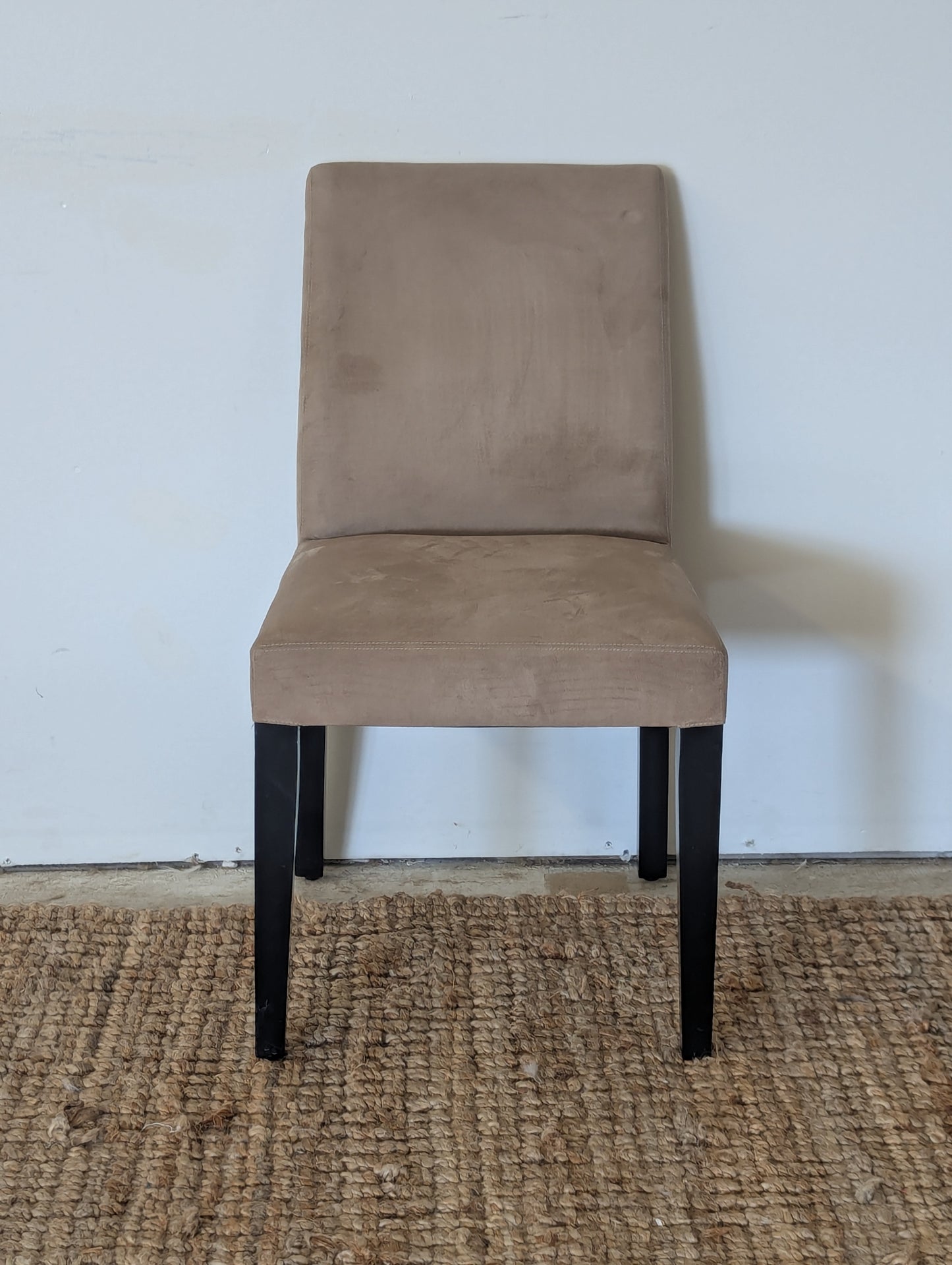 Crate and Barrel Pullman Suede Chair
