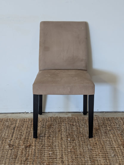 Crate and Barrel Pullman Suede Chair