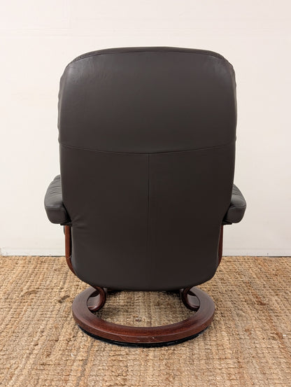 Stressless Consul Reclining Chair and Ottoman