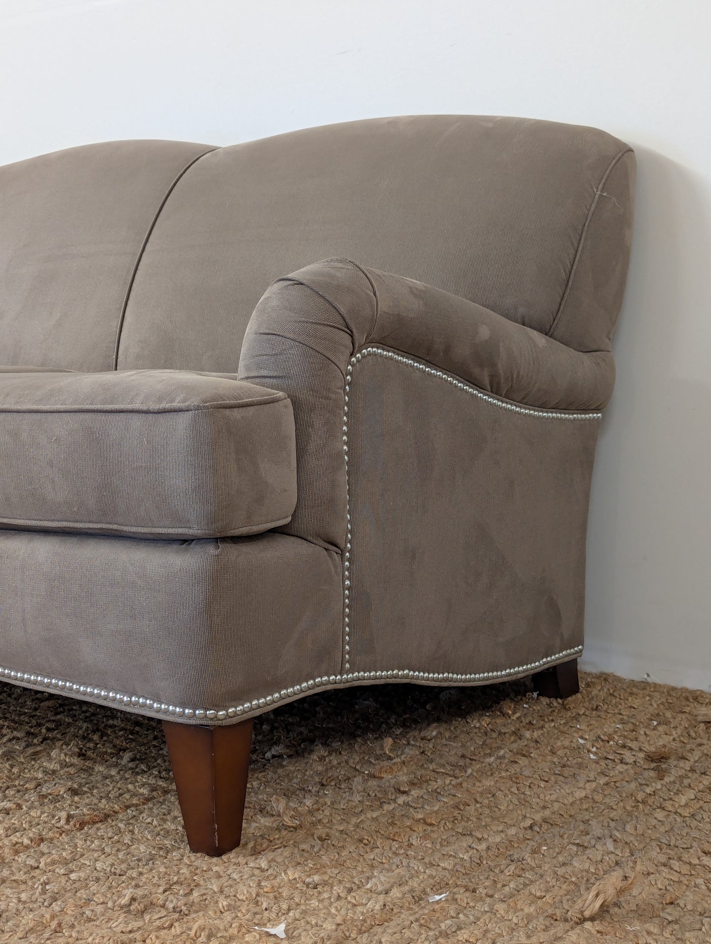Brown Upholstered Sofa