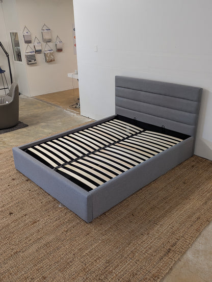 Dustin Storage Bed Greige Queen