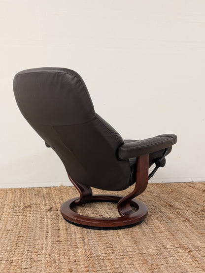 Stressless Consul Reclining Chair and Ottoman
